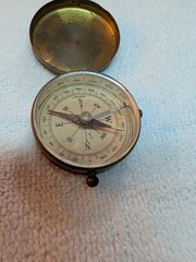 Vintage German Brass Pocket Compass
