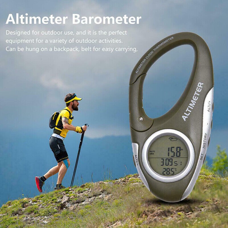8 In 1 Digital Altimeter Barometer with Weather Forecast Thermometer Backlight b