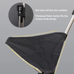 Outdoor Foldable Walking Stick Stool Lightweight Heavy Duty Steel Seat Elderly