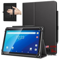 Universal Case for 10.1 Inch Android Tablet with Pen Loop, Lightweight A-Black