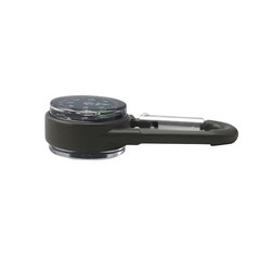 Carabiner Clip On Compass Hiking – Compact Keychain Black White