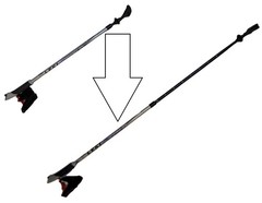 LEKI Nordic Walking Vario Junior HTS 5.5 Series with Adjustable Length
