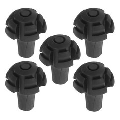 5Pcs Trekking Pole Tips Replacement Durable PVC Anti-Slip Protector for Hiking