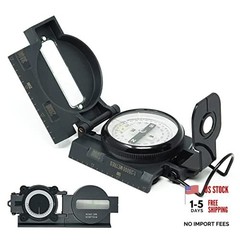 POLARIS Lensatic Compass with Inclinometer for Survival Hiking Tactical Boy