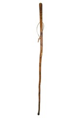 Flower with Vine Carved Walking Stick, Hand-carved Hiking Staff, Made in USA