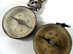 dav TWO GERMAN COMPASSES THALSON