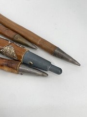 * 4 x WALKING STICK WALKING STICK ALPINE HIKING VINTAGE GERMANY AUSTRIA