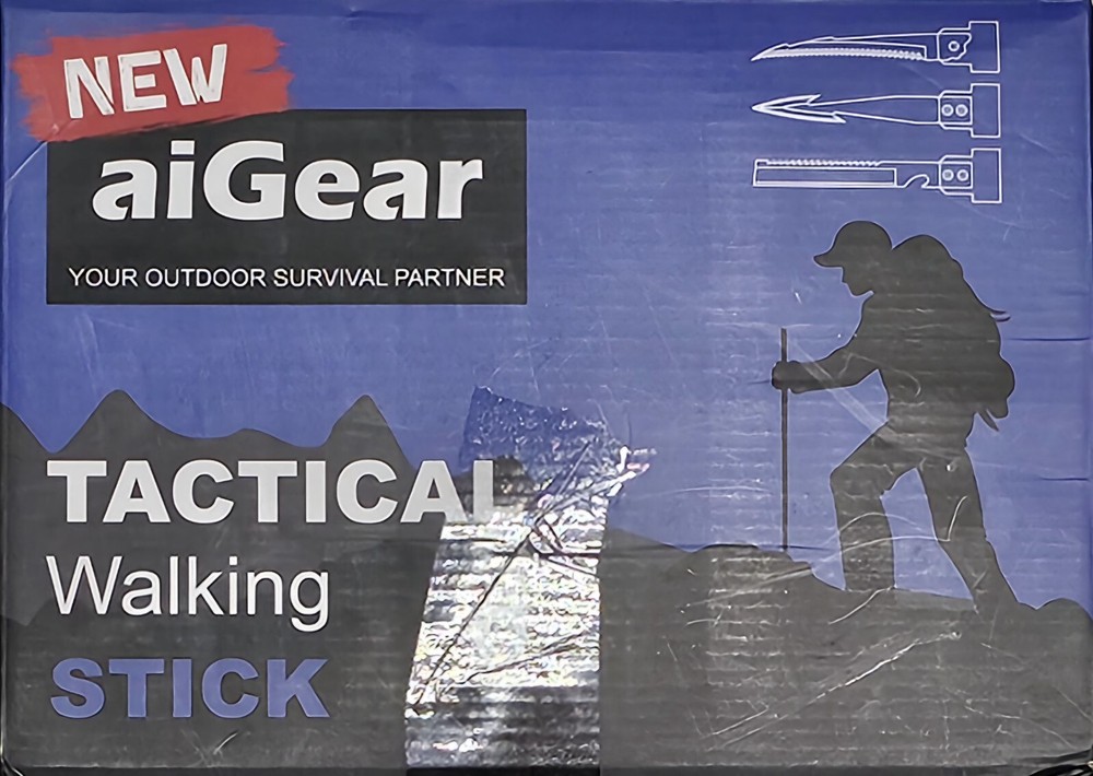 aiGear Walking Stick – Upgraded Aluminum Hiking Poles with Adjustable Height