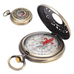 Outdoor Brass Compass Portable Waterproof Pocket Navigation Camping Hiking Tool*