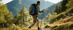 2-Pack 7075 Aluminum Ultralight Folding Trekking Poles, Professional Walking