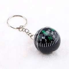28mm Liquid Filled Compass Keychain For Outdoor Travel