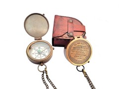 Be Blessed Compass Leather Case Religious Christian Men Women Graduation