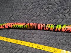 45″ Hand Crafted Wood Walking Stick/Staff(SONIC PINK NIGHT DESIGN/GLOW IN DARK