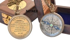 Gift for Son from Mom Dad | Engraved Compass 2″ – Father to Son Gifts Mom to Son