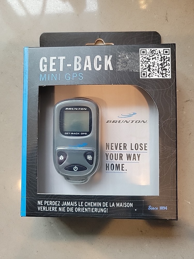 Brunton Get Back Mini GPS, Pocket size, Portable, Hike, Backpack, Cycling, Walk