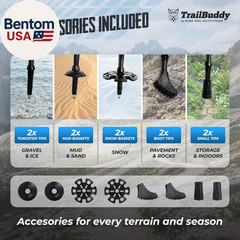 3K Carbon Fiber Hiking Poles – Collapsible Lightweight Trekking Poles for Hiking