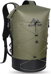 Floating Roll Top Dry Bag, Flexible Lightweight TPU Waterproof 30L Green