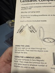 Lensatic Compass With Luminous Dial Liquid Fill