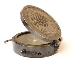 Vintage Brass Compass w/ 100-Year Calendar – Classic Navigation Tool