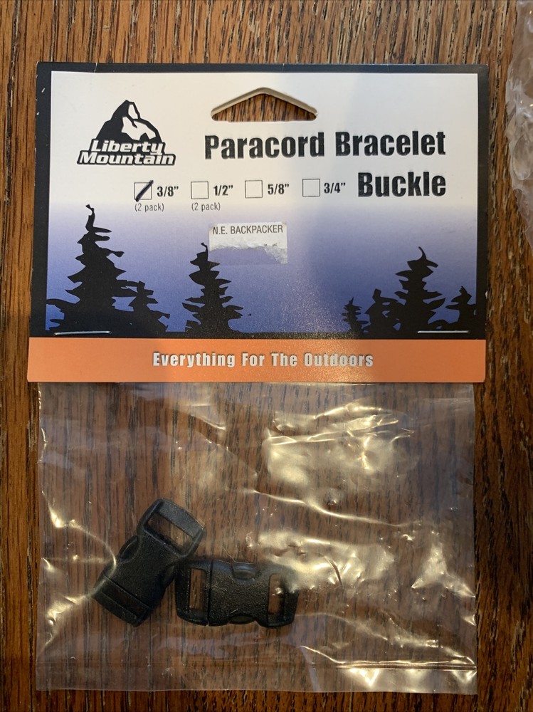 Package Of 2 Liberty Mountain Paracord Bracelet Buckles 3/8”