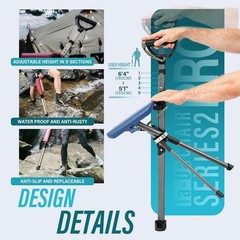 Ta-Da Chair Series 2 PRO, Portable Trekking Hiking Pole, Folding Walking Stic…