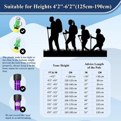 Nordic Walking Trekking Poles – 2 Sticks with Anti-Shock and Quick Lock Syste…