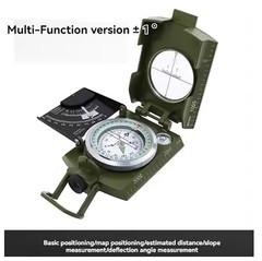 Multifunctional Compass Map Positioning Slope and Deviation Angle Measurement