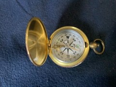 Vtg Academy Pocket Compass Hiking-Fishing-Hunting Japan
