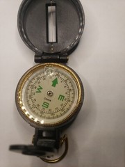 Vintage Engineer Directional Compass Lensatic Black 3″, display 1,75″