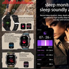 2026 Military GPS Smart Watch Money Detector Light Compass Waterproof Outdoor Sp