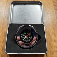 Boxed Decorative Metal Pocket Compass 2 inch in Metal Presentation Box