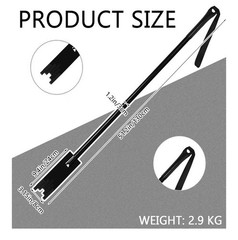 51.2 Inch Multi-Faceted Ice Chisel with PVC Handle Head Ice Picks for Fishing