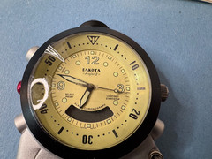 Dakota Angler 2 Clip Watch Compass Dakota…new , Needs Battery (Missing Compass