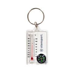 Stansport Zipper Pull Compass and Thermometer