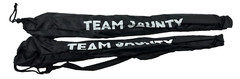 2-Team Jaunty Trekking Hiking Poles Lightweight Aluminum Alloy 135Cm Collapsable
