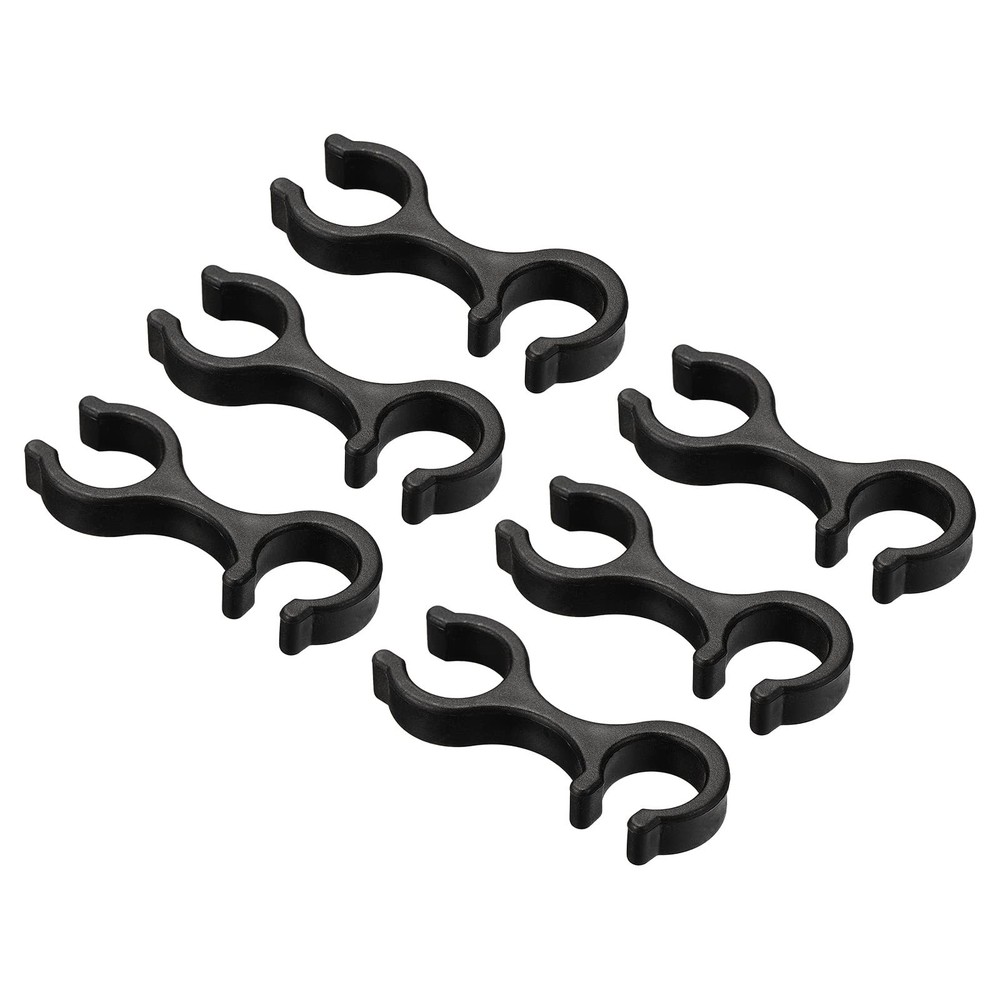 6pcs Clamps Walking Stick Double Rod Buckle Plug for Hiking Camping Outdoor
