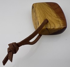 Pocket Compass Fluid Filled Wood With Leather Strap & Box NEW ~ Gift Idea ~