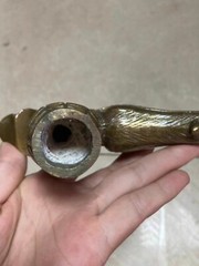 Solid Brass Dragon Head Statue Walking Stick Cane Handle Top Topper Collection