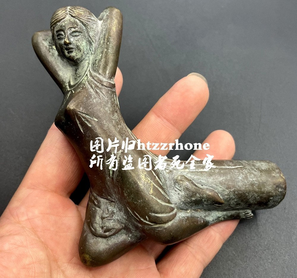 Brass Beauty Lady Walking Stick Cane Handle Top Topper Hand Grip Holder Decor