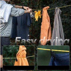 Adjustable Outdoor Clothes Drying Rope Portable Travel Line With Clip 35 Meter
