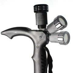 Bâton de randonnée éclairant Illuminated Walking Stick, Black, 67 cm