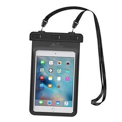 Universal Waterproof Case, Dry Bag Pouch for iPad mini Up to 8.3 inches Black