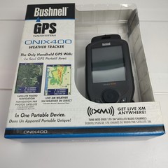Bushnell GPS ONIX 400 Weather Tracker Portable Navigation – Needs Battery –