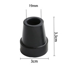4Pcs Rubber Walking Stick Ferrule Noise-Reducing 19Mm Durable Heavy Duty Walking