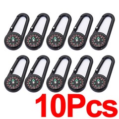 Outdoor Compass Carabiner Camping Keychain Mountain Buckle