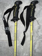 Kerma Nitro Trekking Poles 48” Aluminum Yellow