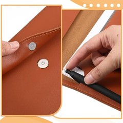 Leather Folders for Documents, PU Leather A4 File Folder Document Holder