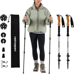 Solstice Hiking Poles for Men & Women – Adjustable and Collapsible Lightweight W
