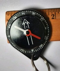 Vintage Silva Lightweight Pocket Compass Portable Keychain Model 9 Type 9 Sweden