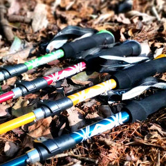 5 Section Outdoor Fold Trekking Pole Camping Portable Walking Hiking Stick for N
